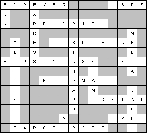 Crossword Puzzles Answers on Crossword Puzzle     Answers